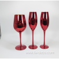 custom handmade color fancy goblet wine glass